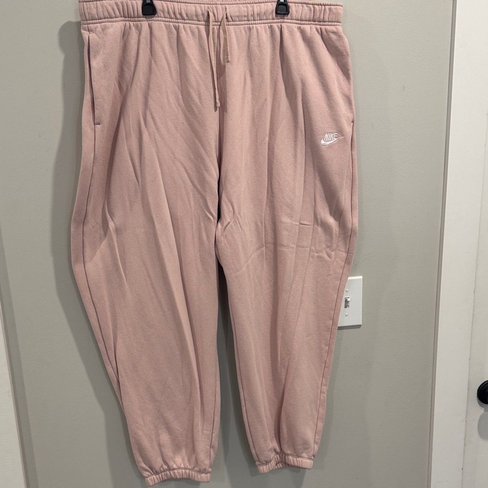 Nike Blush Pink Fleece Joggers